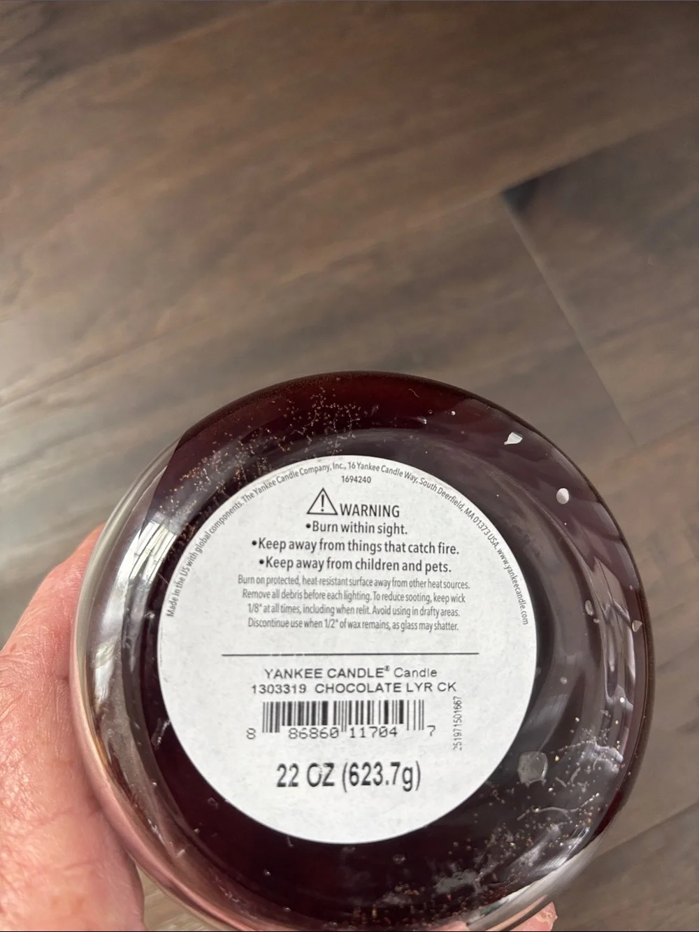 Yankee Candle Chocolate Layer Cake Sweet & Spicy  Fruity Cranberry,vanilla,cocoa